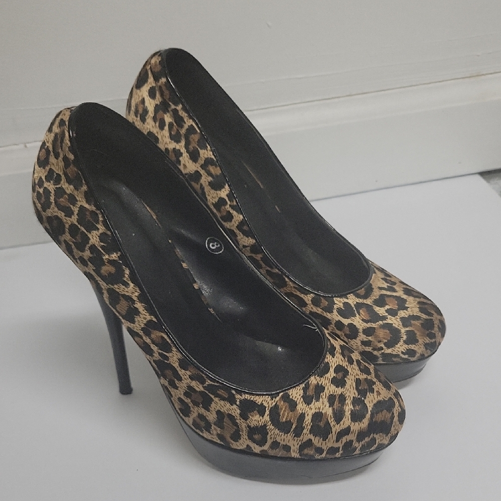 Leopard Print Women's Heels